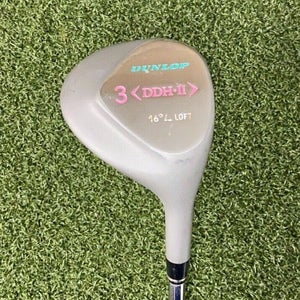 Dunlop DDH II 3 Wood 16* / RH / Ladies Steel ~41.75" / New Grip / jl5372