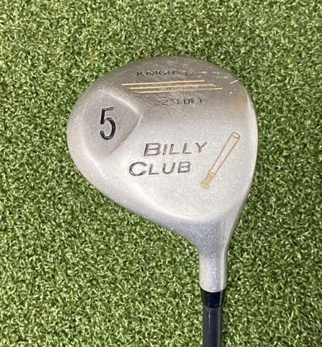 Knight Golf Billy Club 5 Wood 22* / RH / Stiff Graphite ~42.25" / jl5362