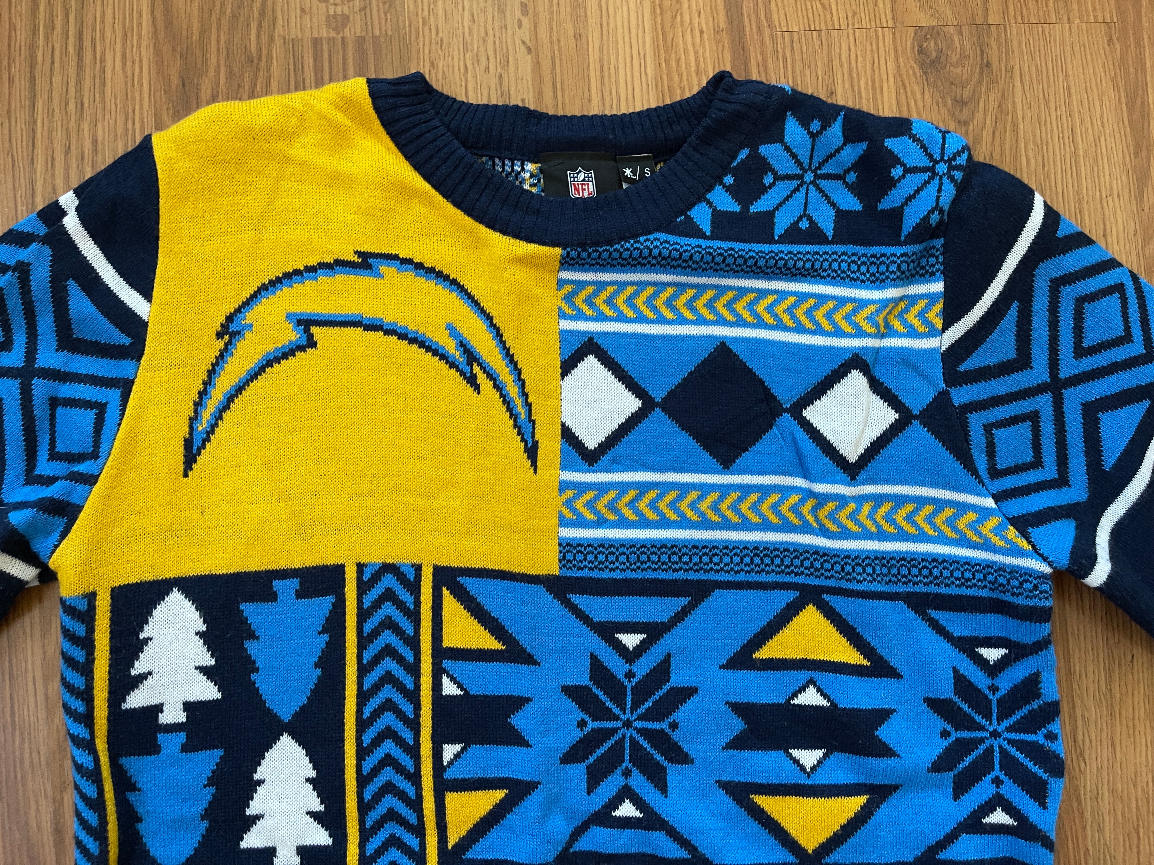 NFL, Sweaters, Nfl Team Apparel Chargers Holiday Sweater