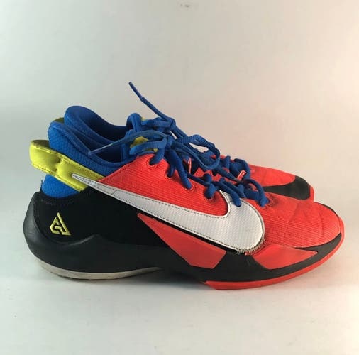 Nike zoom freak 2 youth basketball shoes lace up sneakers red black size 7 Y