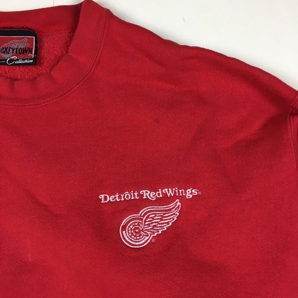 Detroit Red Wings 90's NHL Crewneck Sweatshirt Ash / 3XL