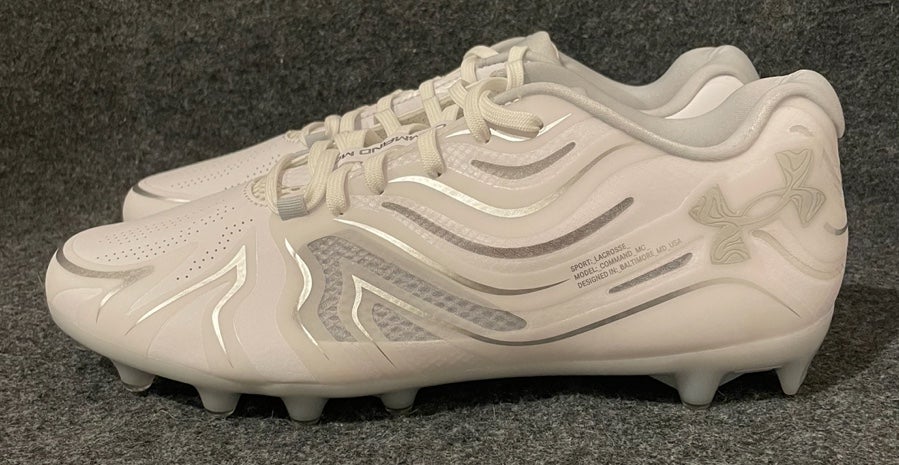 Men’s Under Armour Command MC Lacrosse LAX Cleats White 3023385-100  Size 12.5