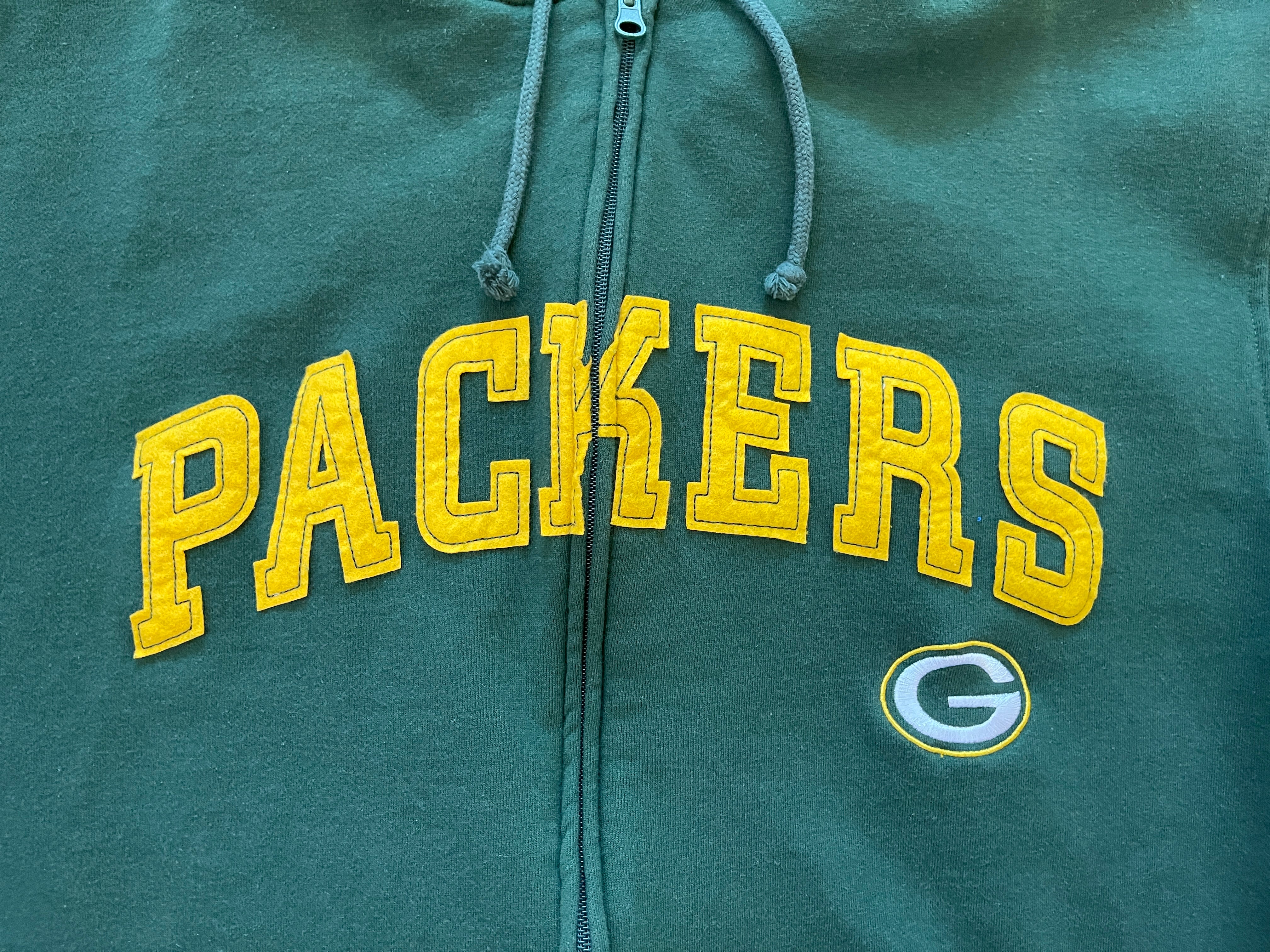 Green Bay Packers NFL FOOTBALL SUPER AWESOME Size XLT Full Zip Hoodie  Jacket!