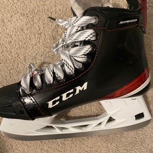 Junior Used CCM JetSpeed Shock Hockey Skates Regular Width Size 8