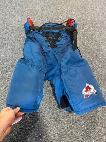 Used Blue CCM HP45 Pro Stock Pants Colorado Avalanche #93 Medium