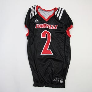 Louisville Cardinals adidas Practice Jersey - Football Men's Black/Red Used L