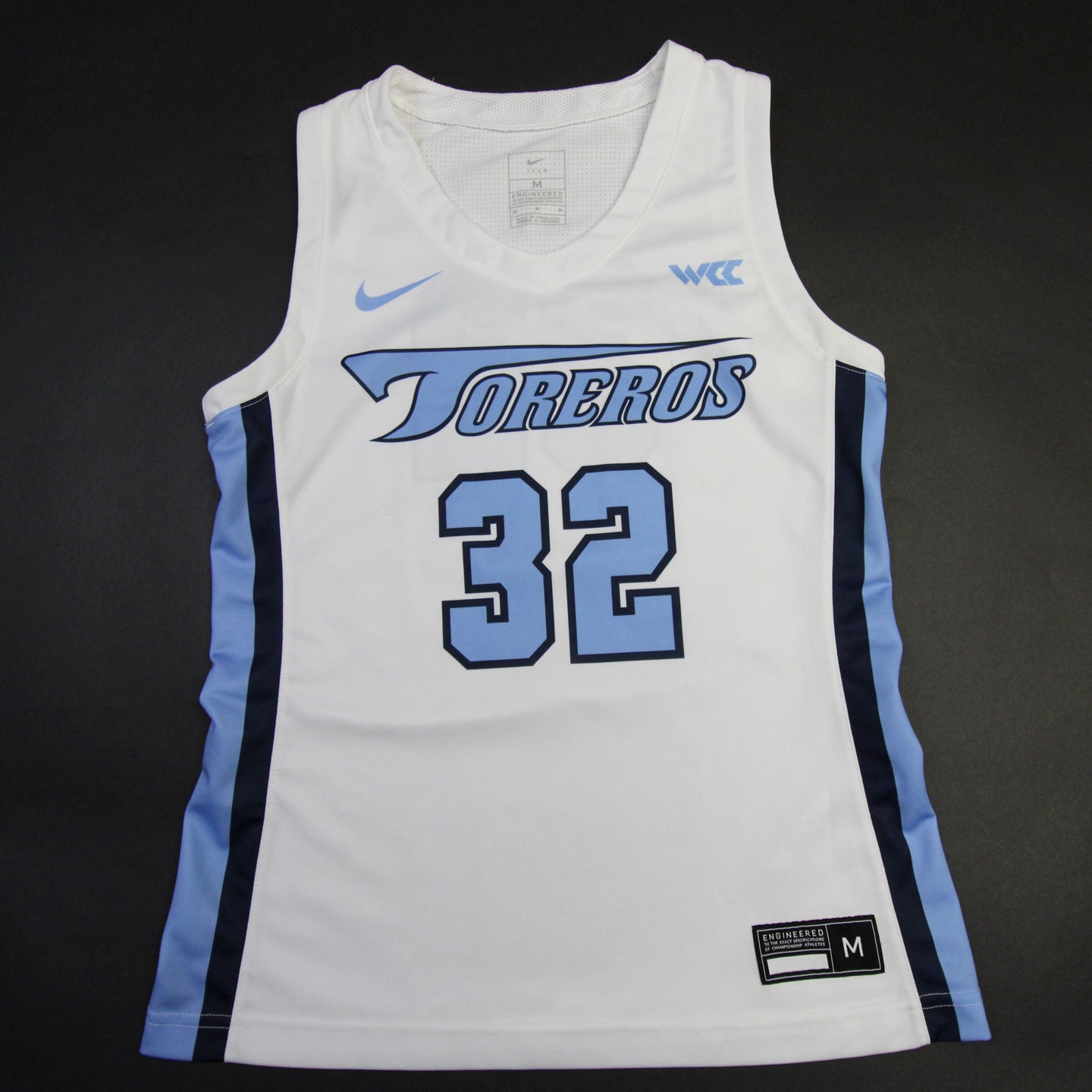 San Diego Toreros Nike Game Jersey - Basketball Women's Light Blue