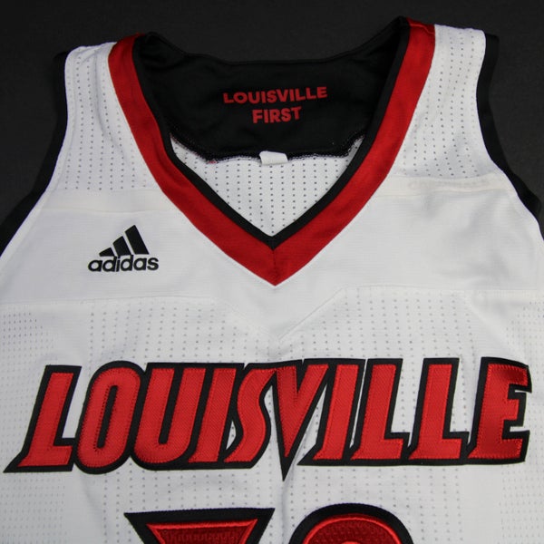 Louisville Cardinals adidas Game Jersey - Basketball Women's White Used S