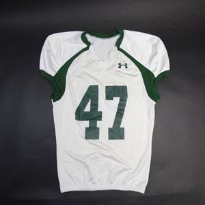 Under Armour Practice Jersey - Football Men's White/Dark Green Used L
