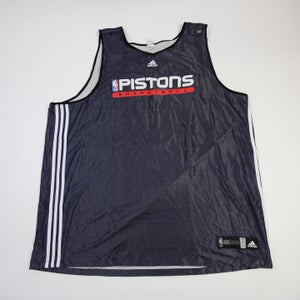 Detroit Pistons adidas Practice Jersey - Basketball Men's Navy Used 3XLT