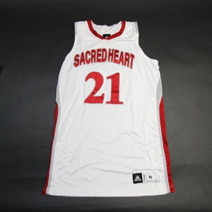 Sacred Heart Pioneers adidas Game Jersey - Basketball Women's White Used M