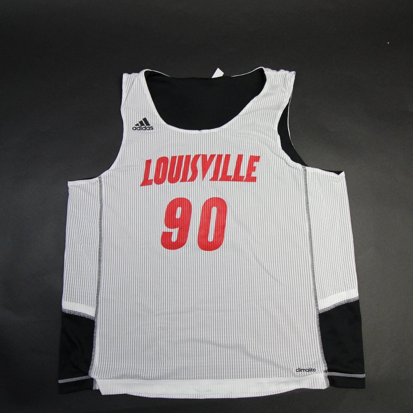 Louisville Cardinals adidas Practice Jersey - Basketball Youth Black/White  New S - Locker Room Direct