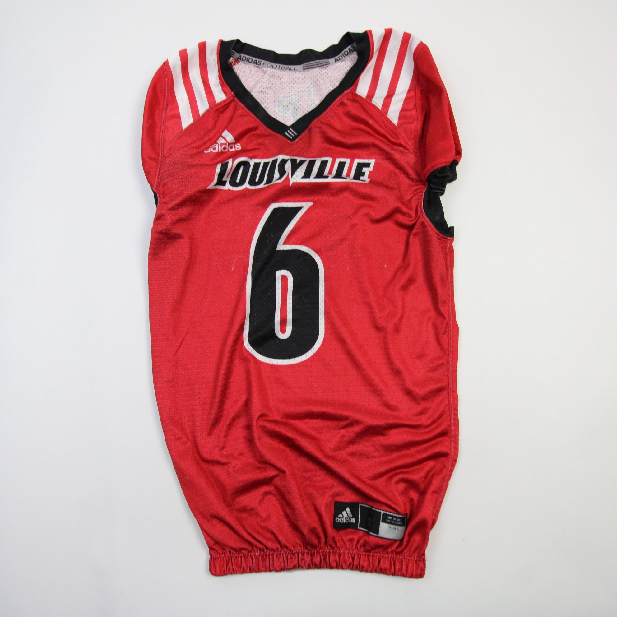Louisville Cardinals adidas Practice Jersey - Football Men's White/Red  Used