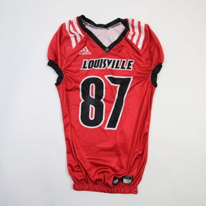 Louisville Cardinals adidas Practice Jersey - Football Men's Red Used L