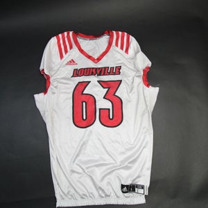 Louisville Cardinals adidas Practice Jersey - Football Men's White Used L