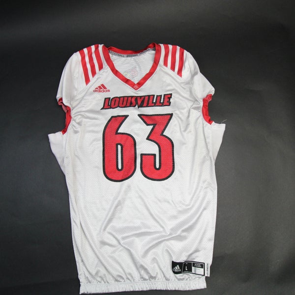 Louisville Cardinals adidas Practice Jersey - Football Men's White New MT