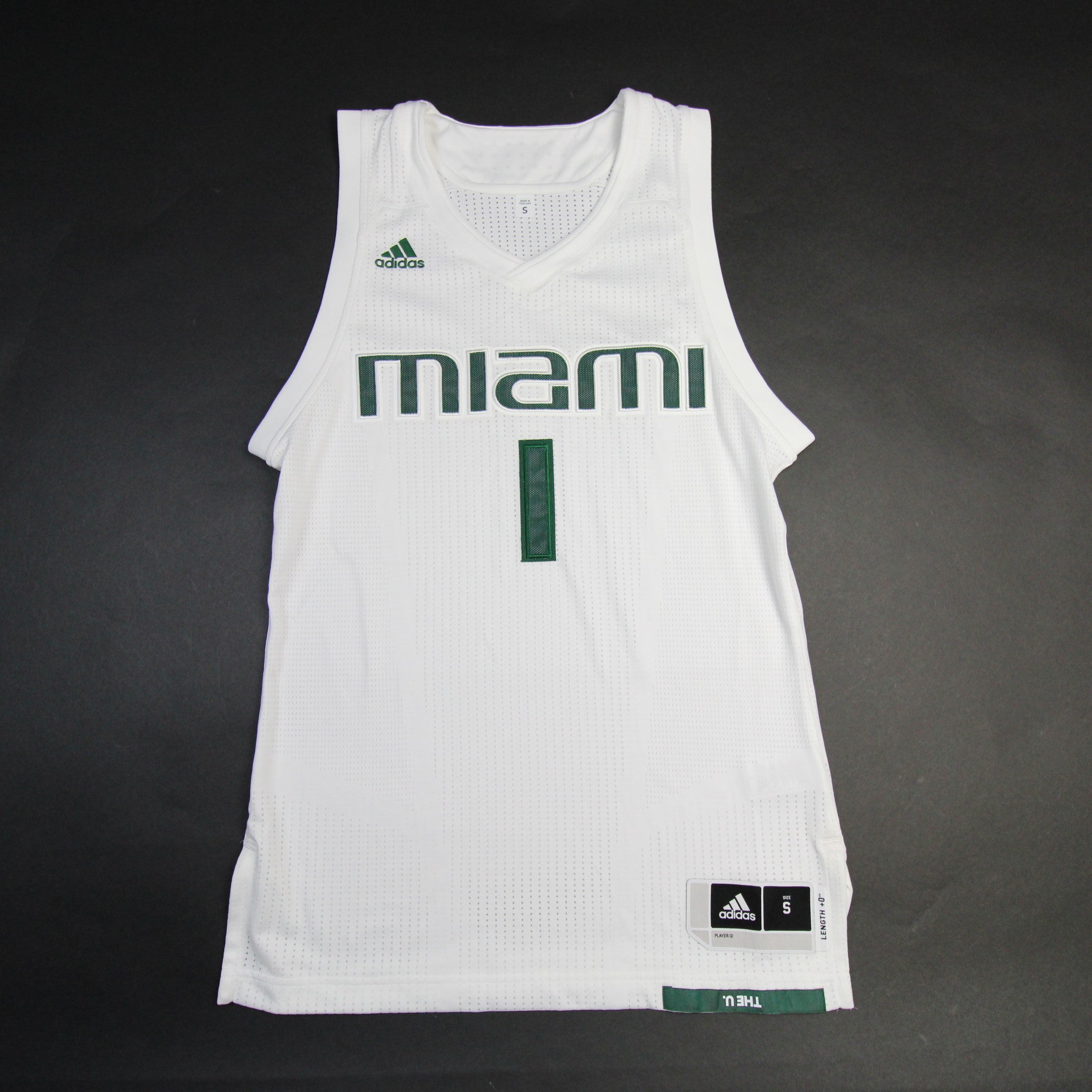 Miami Hurricanes adidas Game Jersey - Basketball Men's Green