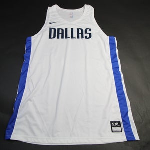 Dallas Mavericks Nike Practice Jersey - Basketball Men's White/Blue New XLTT