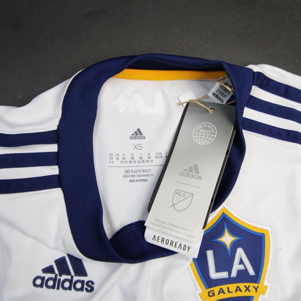 LA Galaxy adidas Aeroready Game Jersey - Soccer Women's White/Blue New XS