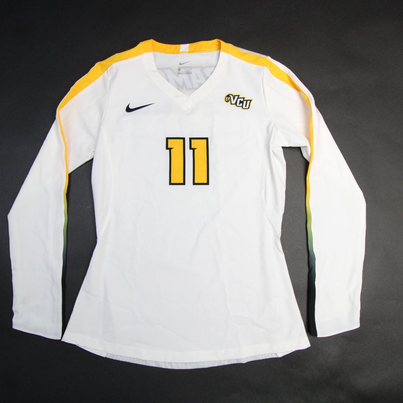 VCU Rams Nike Game Jersey - Volleyball Women's White/Gold Used M