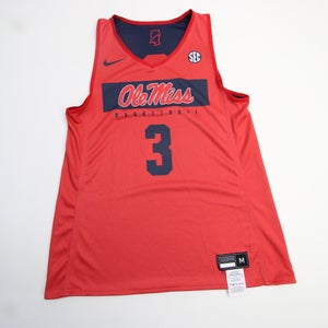 Ole Miss Rebels Nike Practice Jersey - Basketball Men's Red/Navy New L