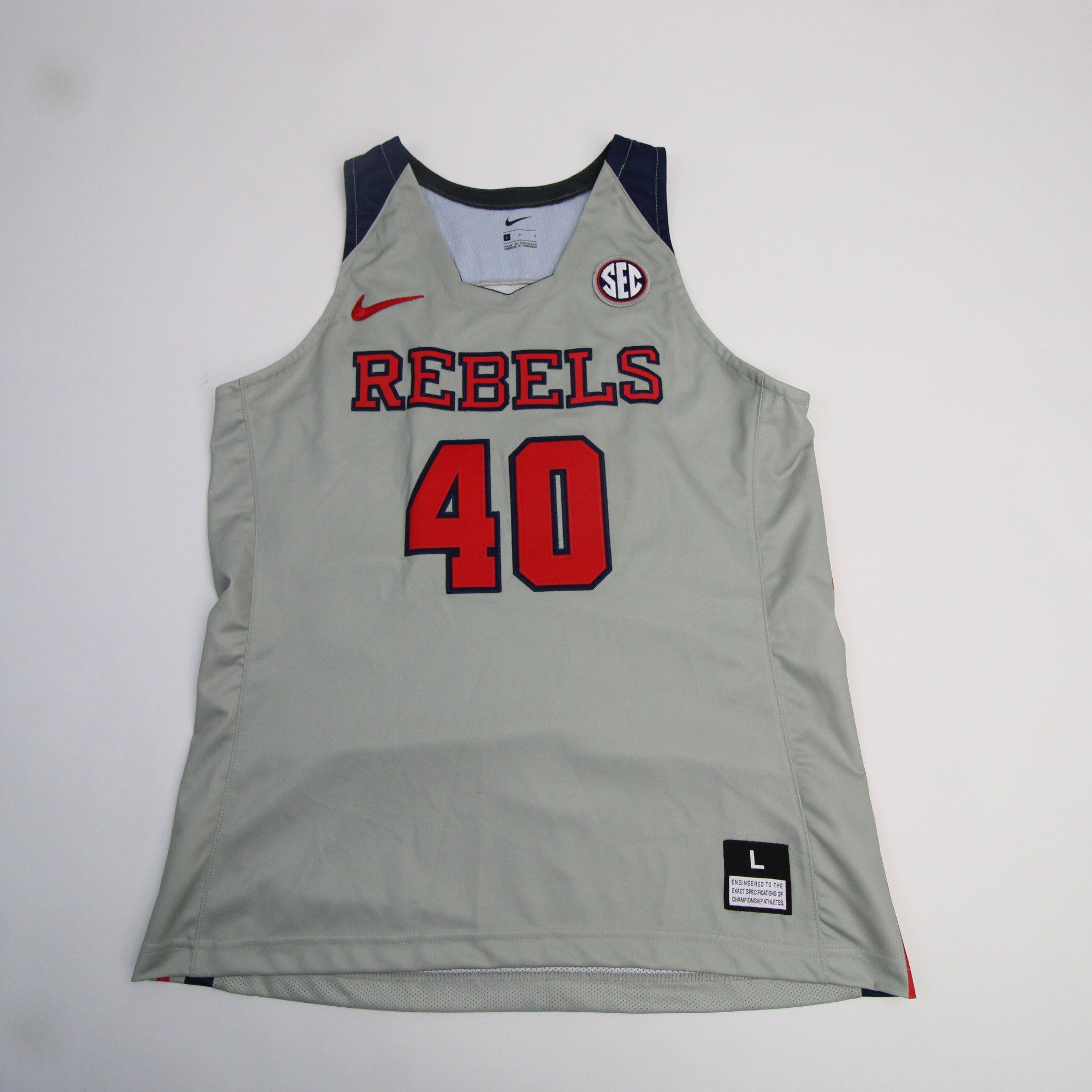 Ole Miss Rebels Nike Practice Jersey - Basketball Men's Blue/Red Used S