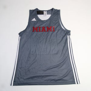 Miami RedHawks adidas Practice Jersey - Basketball Men's Gray/White New XL
