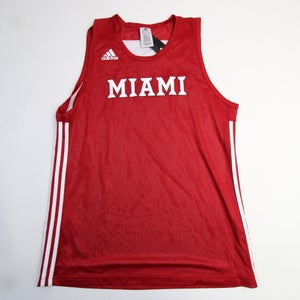 Miami RedHawks adidas Practice Jersey - Basketball Men's Red/White New 2XL