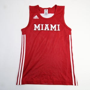 Miami RedHawks adidas Practice Jersey - Basketball Men's Red/White Used S