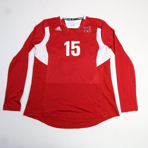 Miami RedHawks adidas Climalite Game Jersey - Volleyball Women's Used L