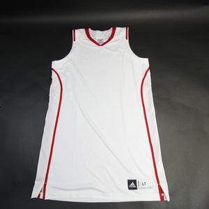 adidas Practice Jersey - Basketball Men's White/Red Used LT