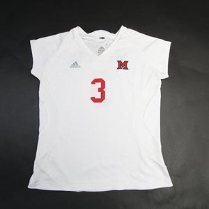 Miami RedHawks adidas Climacool Game Jersey - Volleyball Women's White Used M
