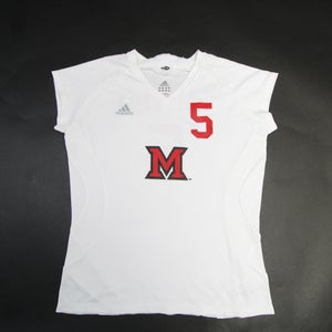 Miami RedHawks adidas Climacool Game Jersey - Volleyball Women's White Used L
