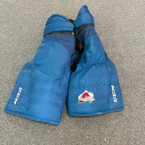 Used Blue CCM HP45 Pro Stock Pants Colorado Avalanche #10 Large