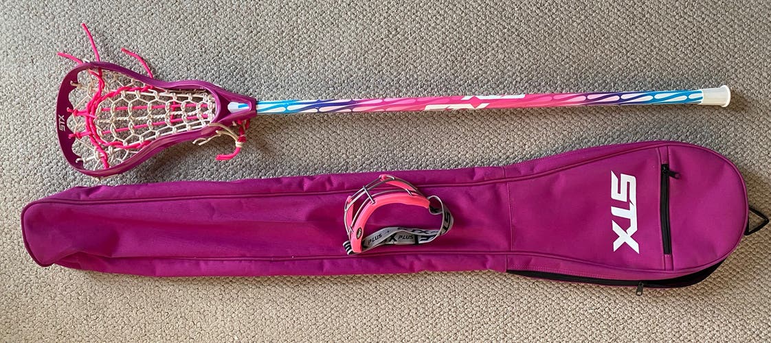 Used Player's STX Stick/bag/goggles