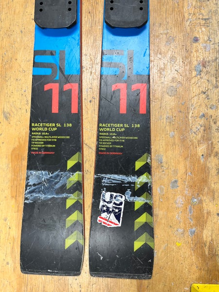 Used 2018 Volkl 138 cm Racing Racetiger SL Skis Without Bindings
