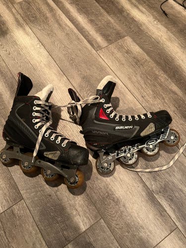Used Bauer Regular Width Size 10 Vapor X40R Inline Skates