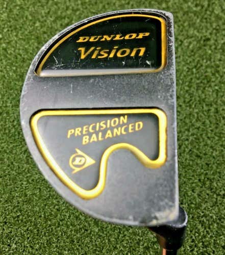 Dunlop Vision Precision Balanced Half-Mallet Putter / RH ~35" /Nice Grip /gw5847