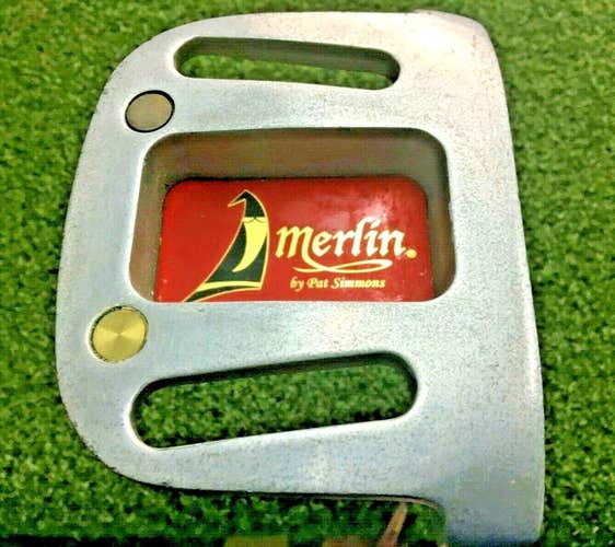Pat Simmons Merlin Mallet Putter / RH / Steel ~35" / New KARMA Grip / HC /mm6851