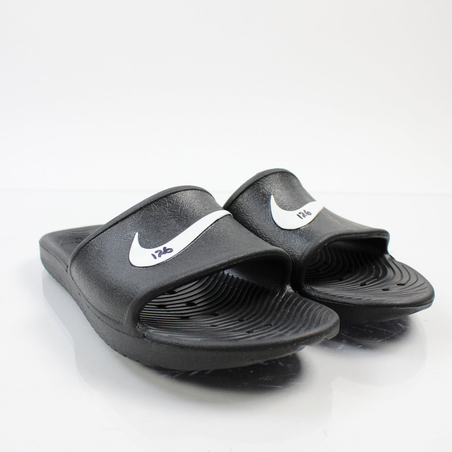 Atlanta Braves Nike Sandals Flip Flops Men's Gray Used 10