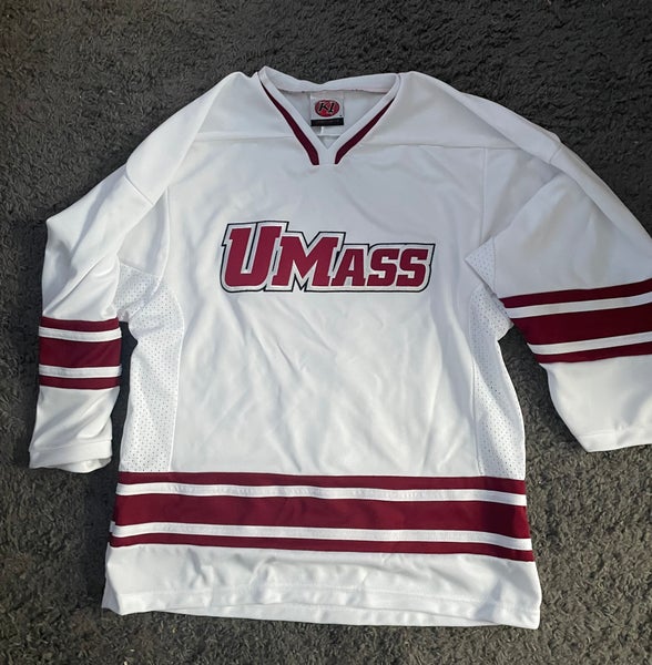 White UMASS hockey Jersey
