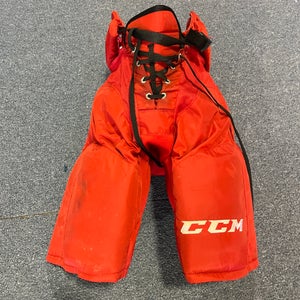 Game Used Red CCM HP45 Pro Stock Pants Checkers (AHL) Medium
