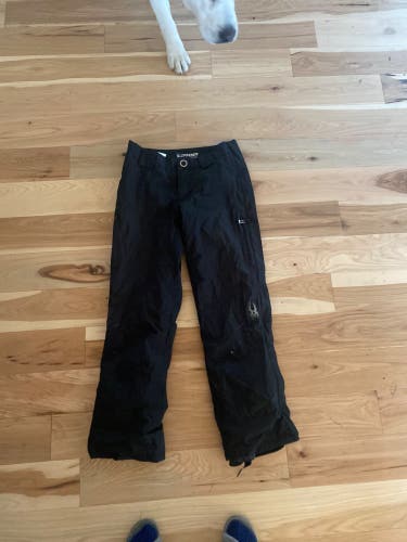 Black Used Small Spyder Race Pants