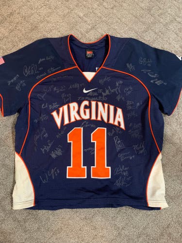 Signed game worn UVA 2011 national championship jersey