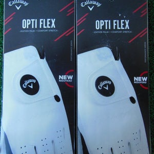 (2) Callaway OPTIFLEX Gloves Medium Ladies - Left Hand Golf Gloves