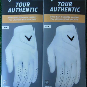 (2) 2022 Callaway Tour Authentic Gloves Cadet Large - Left Hand Golf Gloves
