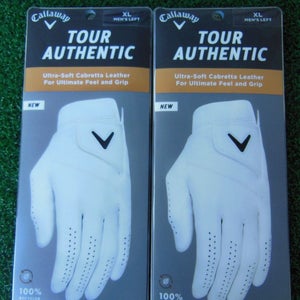 (2) 2022 Callaway Tour Authentic Gloves Large - Left Hand Golf Gloves