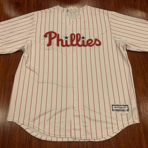 Majestic Cool Base Men’s Philadelphia Phillies White Jersey XL Baseball MLB