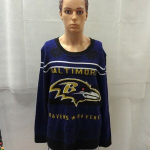 Baltimore Ravens Ugly Christmas Sweater Junkfood XXL 2XL NFL