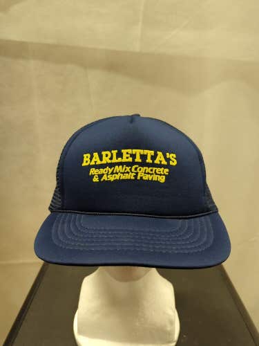 Vintage Barletta's Concrete Mesh Trucker Snapback Hat